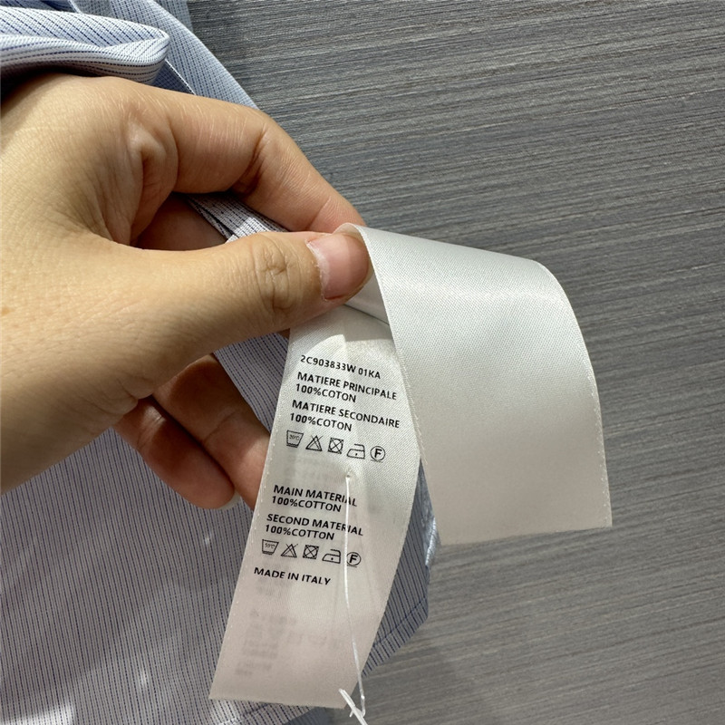 Ce1i*e sky blue striped shirt replica designer clothes