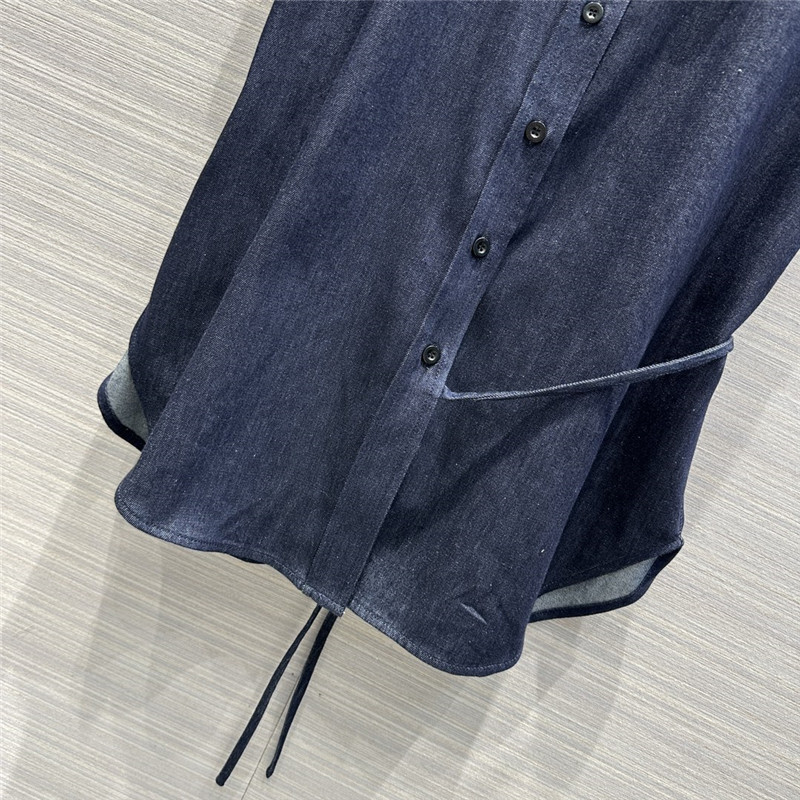 The R0w original color denim vest suit replica clothes