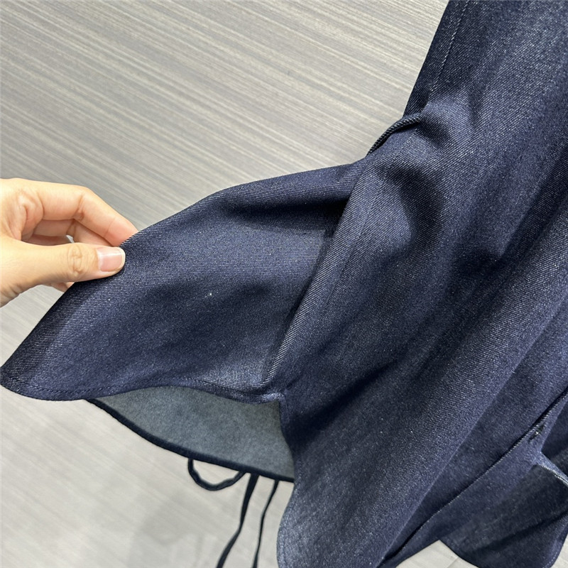 The R0w original color denim vest suit replica clothes