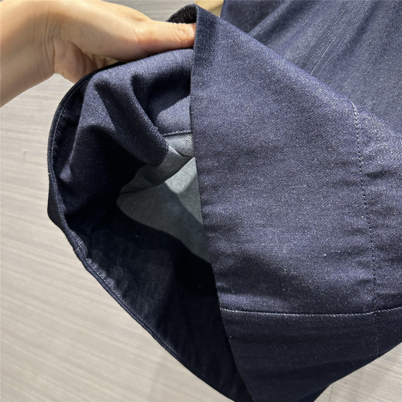 The R0w original color denim vest suit replica clothes