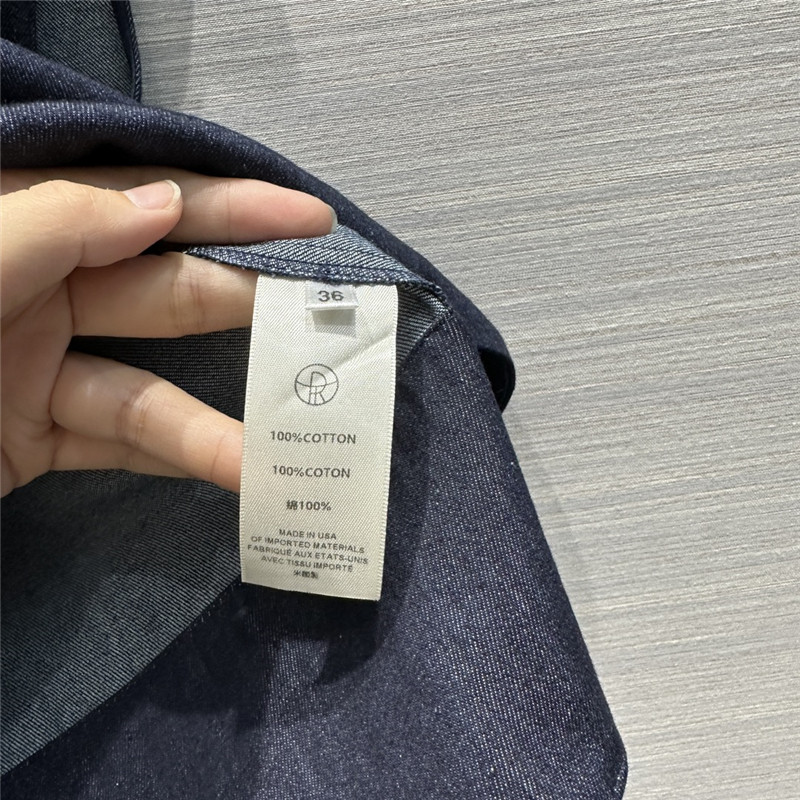 The R0w original color denim vest suit replica clothes