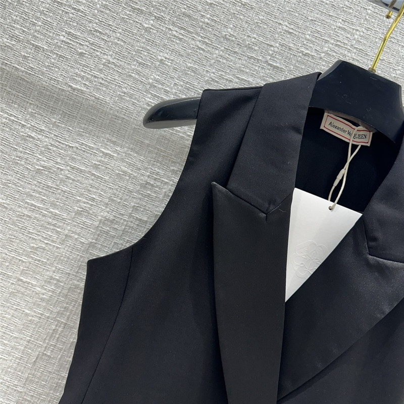 Alexander mcqueen double breasted vest suit replicas clothes