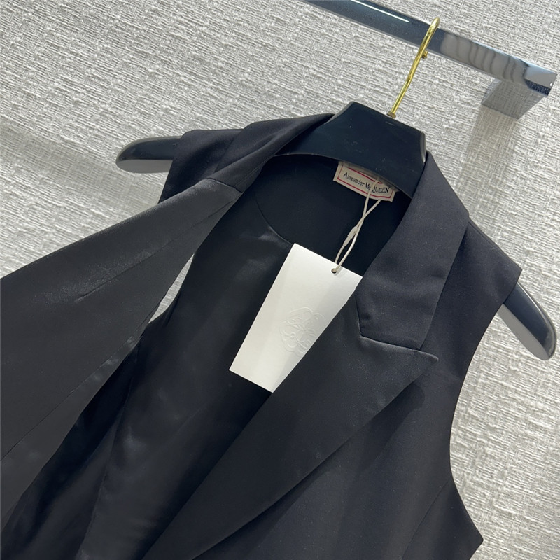 Alexander mcqueen double breasted vest suit replicas clothes