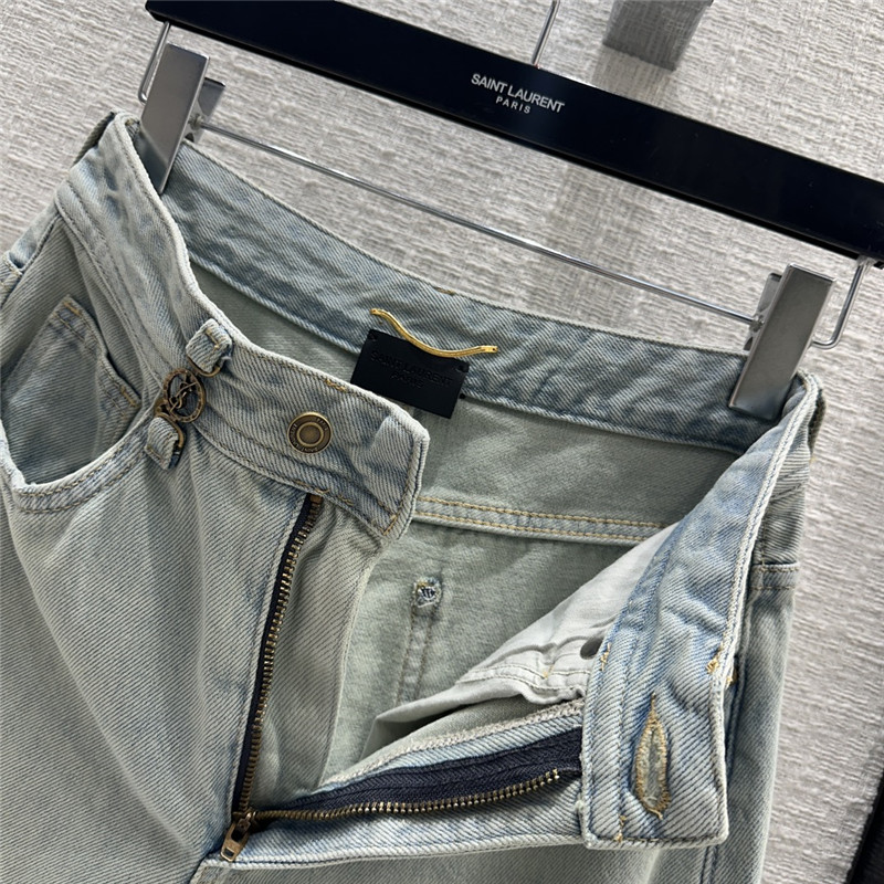 Y51 rolled hem jeans replica clothes