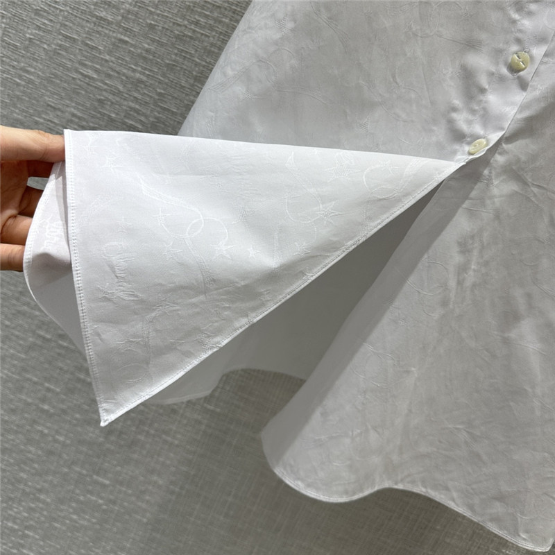 Ch**el rolled hem short-sleeved shirt replicas clothes