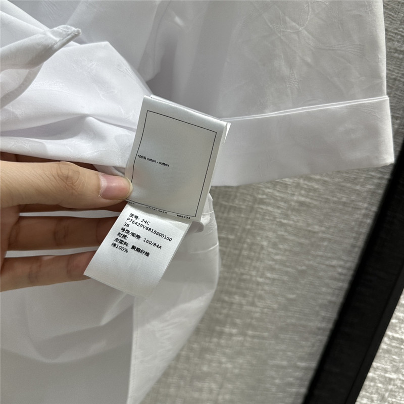 Ch**el rolled hem short-sleeved shirt replicas clothes