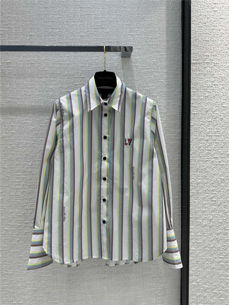 louis vuitton LV letter print shirt replica designer clothes