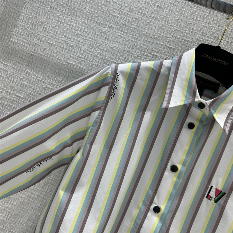 louis vuitton LV letter print shirt replica designer clothes