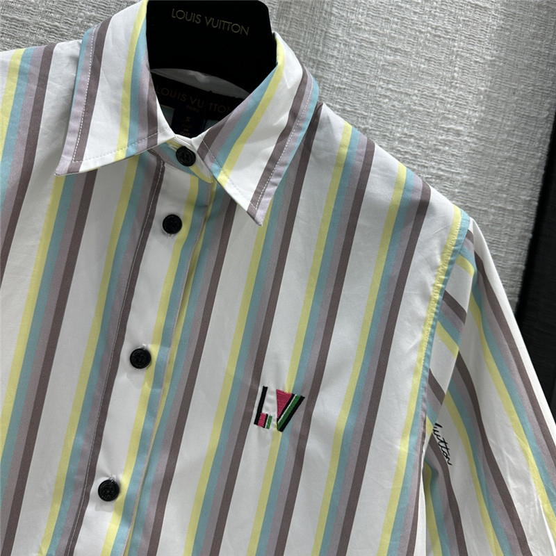 louis vuitton LV letter print shirt replica designer clothes
