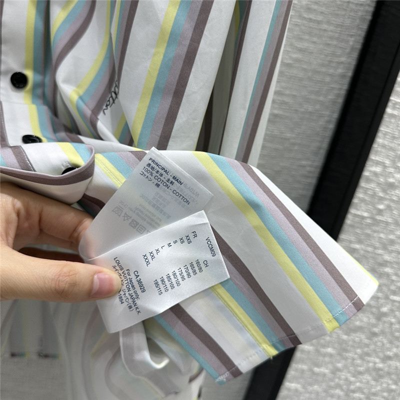 louis vuitton LV letter print shirt replica designer clothes