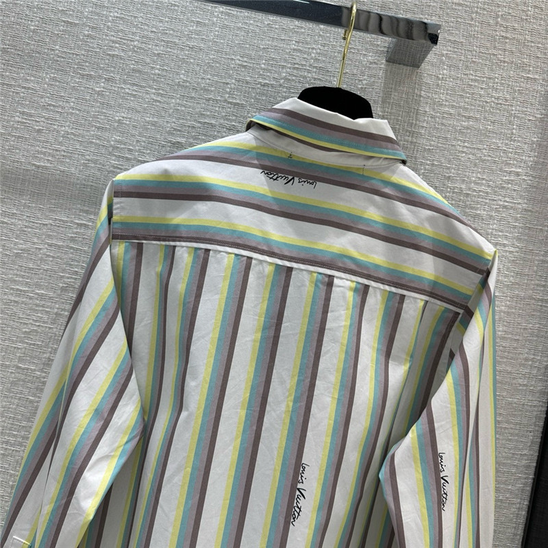 louis vuitton LV letter print shirt replica designer clothes