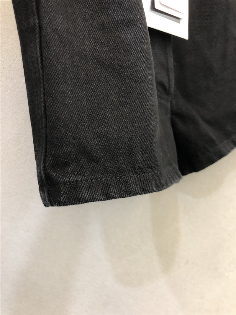 Ch**el high waist denim shorts cheap designer replica clothes