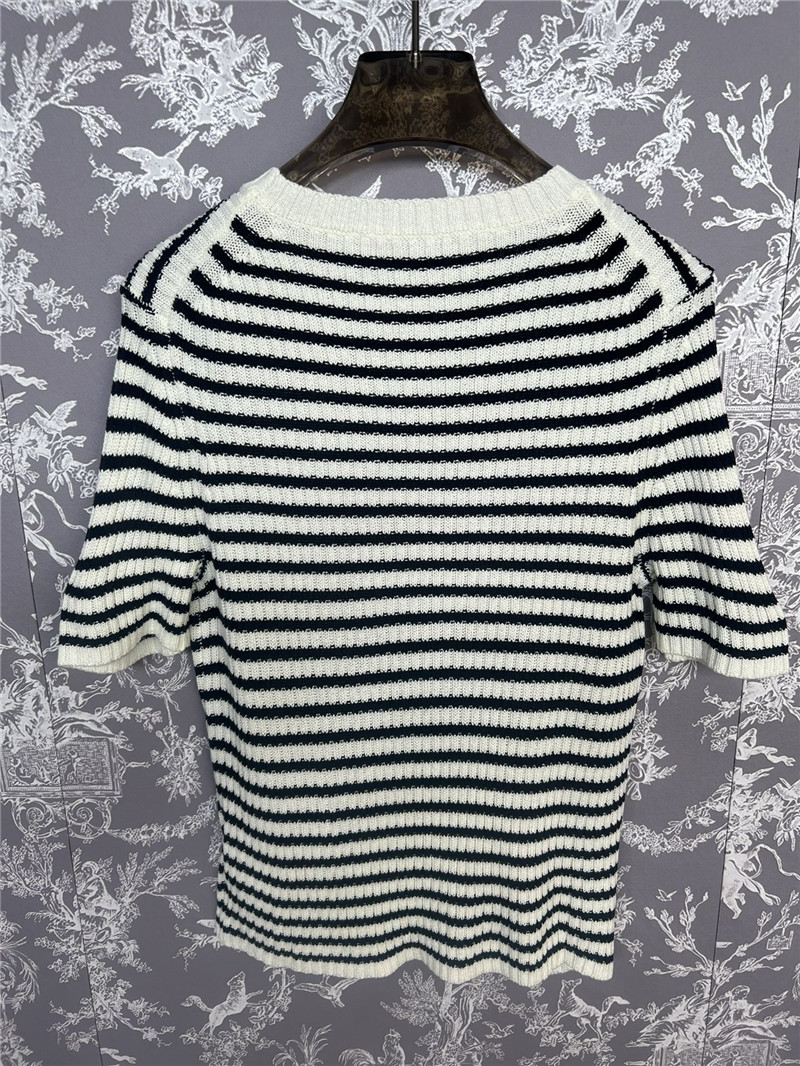 D10r striped knitted short sleeve replica clothing sites