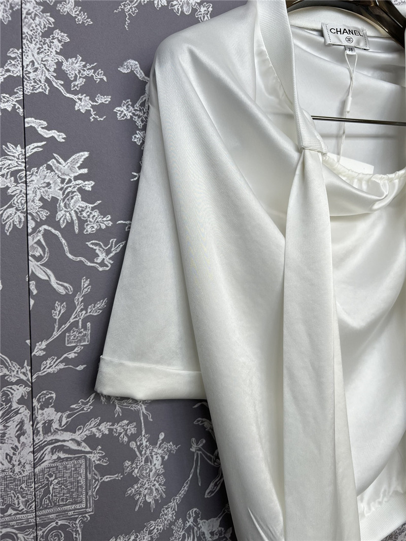 Ch**el single sleeve ribbon shirt cheap replica designer clothes