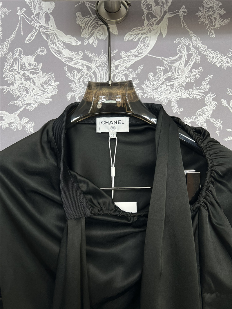 Ch**el single sleeve ribbon shirt cheap replica designer clothes