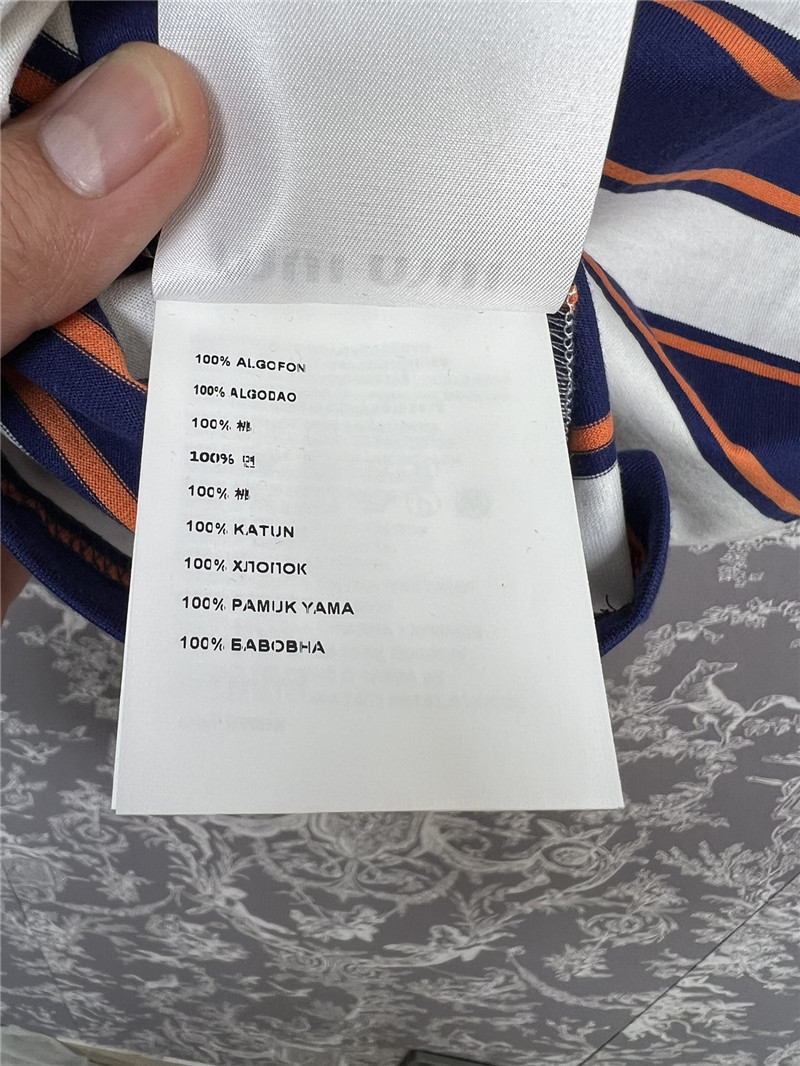 miumiu new striped short-sleeved T-shirt replica clothing sites