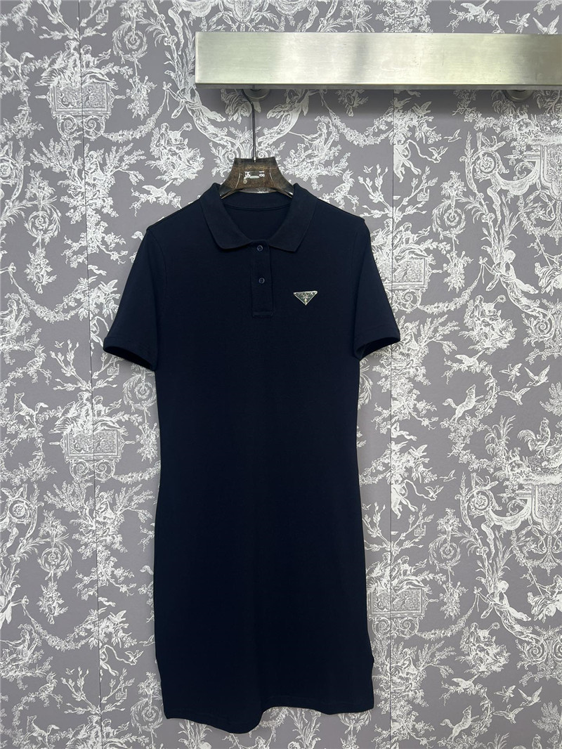 prada new polo collar dress replicas clothes
