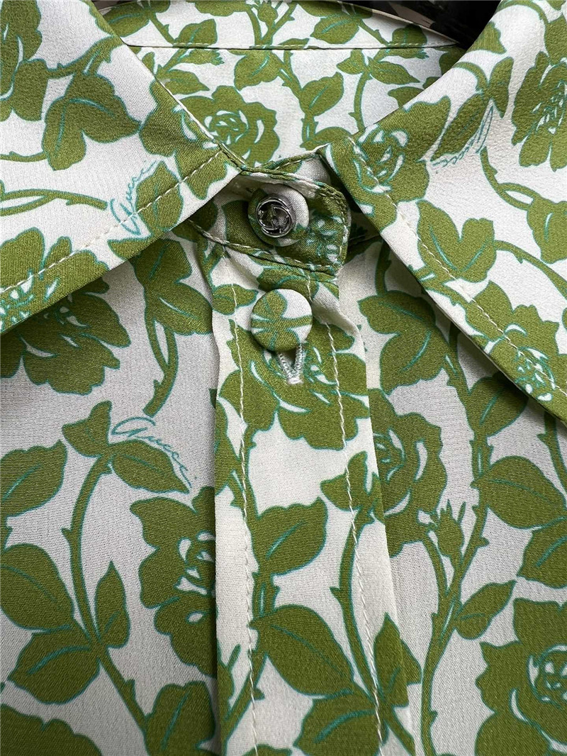 Gucci new floral shirt and skirt suit replica clothes