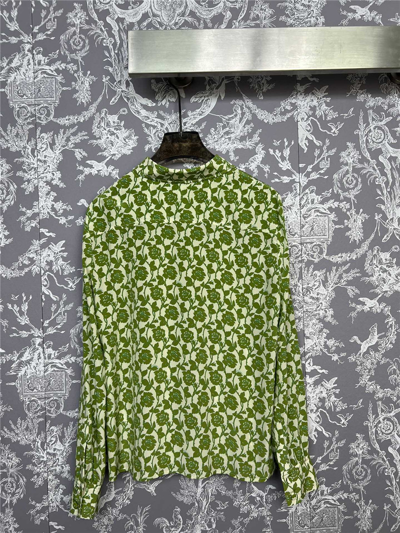 Gucci new floral shirt and skirt suit replica clothes