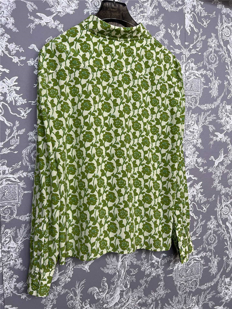 Gucci new floral shirt and skirt suit replica clothes