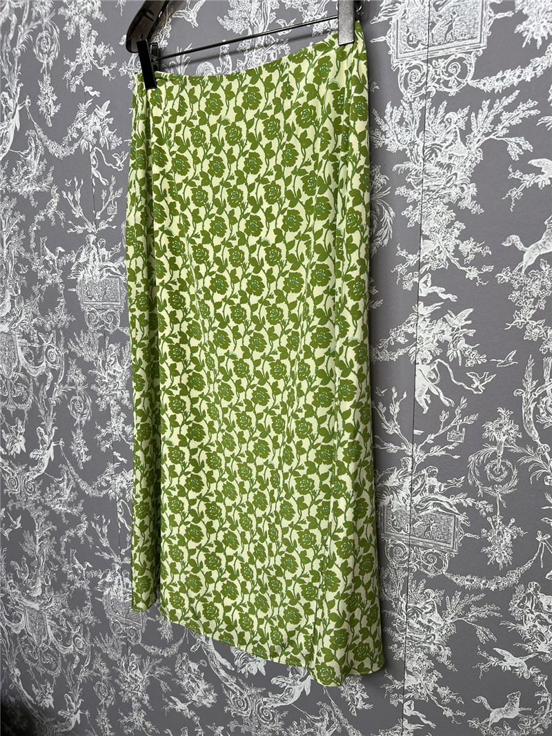 Gucci new floral shirt and skirt suit replica clothes