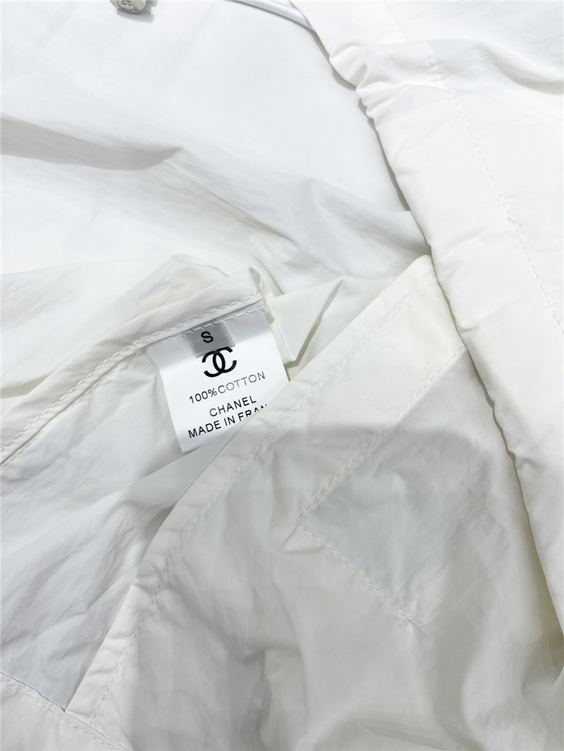 Chanel contrasting color jacket + shorts set replica clothes