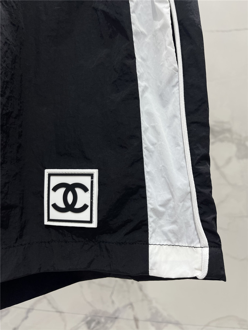 Chanel contrasting color jacket + shorts set replica clothes