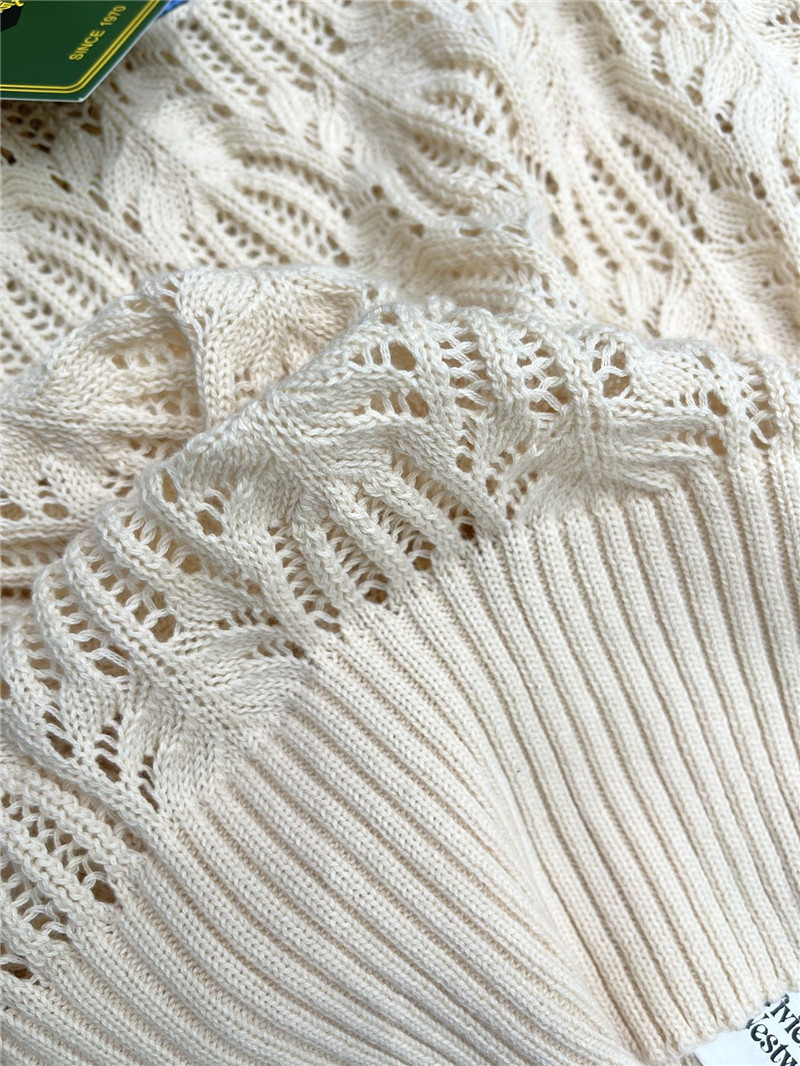 D10r hollow crochet crew neck knitted vest replica clothing sites