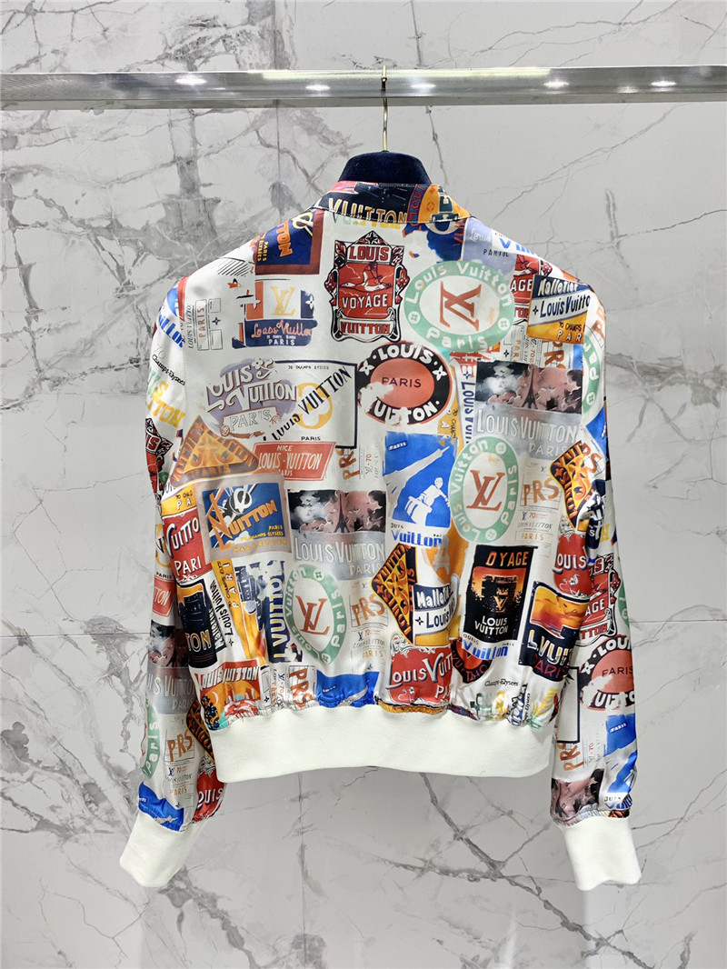 l0vis Vvtt0n lv reversible mulberry silk jacket replica clothing