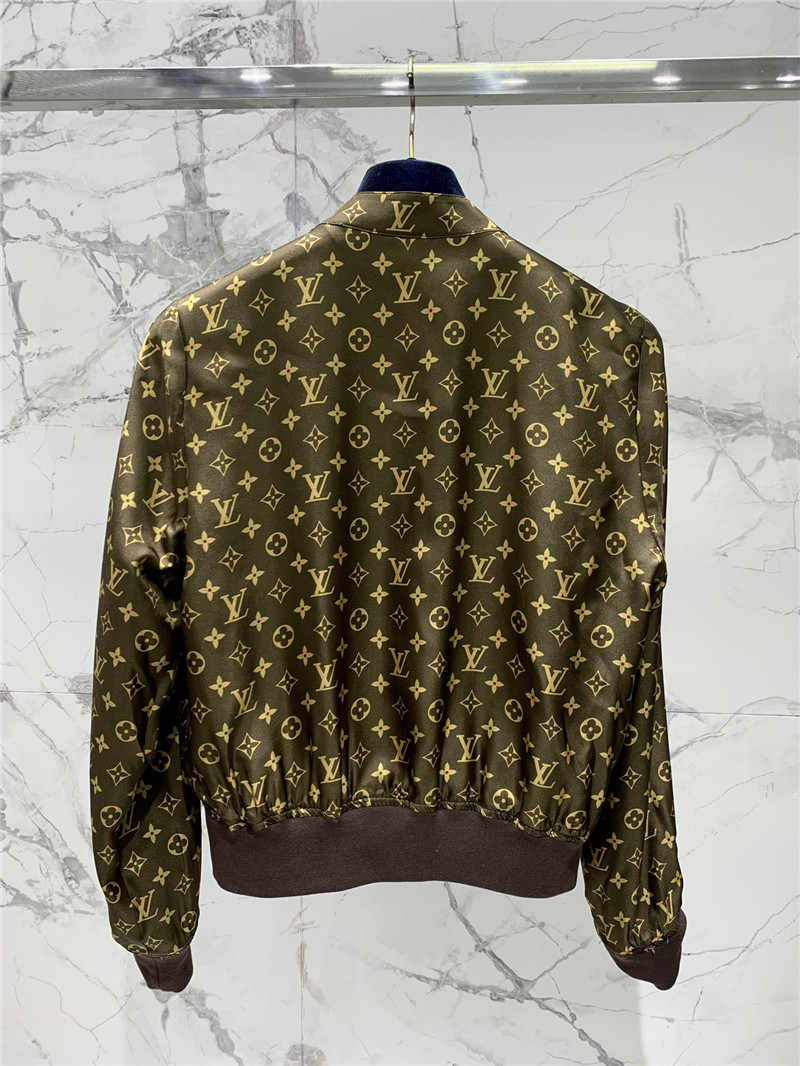 l0vis Vvtt0n lv reversible mulberry silk jacket replica clothing