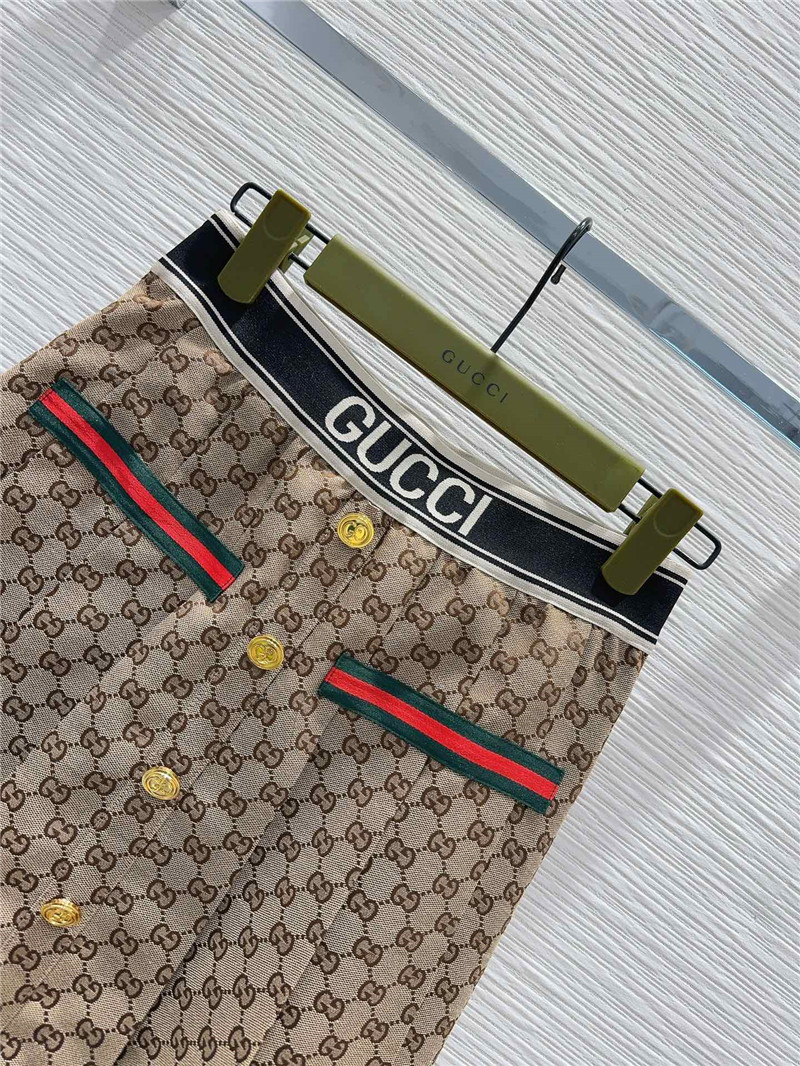 Gvc*1 contrast jacquard skirt replica designer clothes