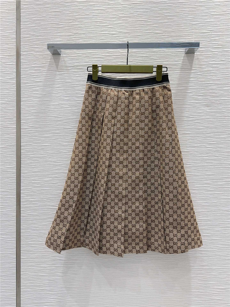 Gvc*1 contrast jacquard skirt replica designer clothes
