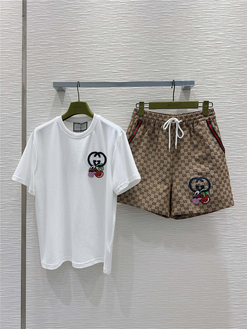 Gucci latest series t-shirt suit replica clothing
