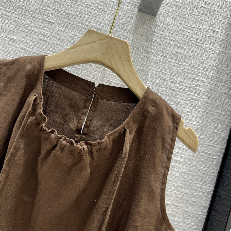 the row smocked crew neck vest top cheap replica designer clothes