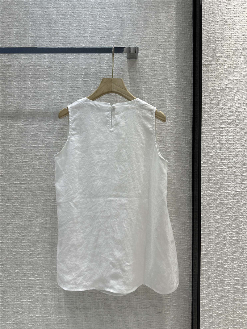 the row smocked crew neck vest top cheap replica designer clothes