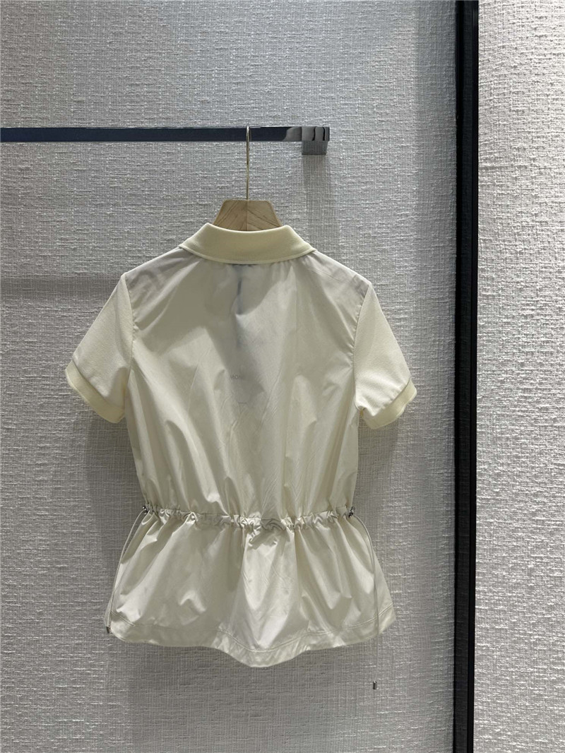 Moncler Logo Cotton Jersey Polo Shirt