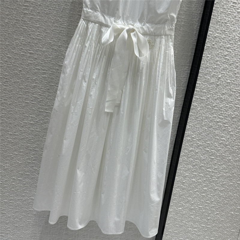 Moncler ruffled round neck sleeveless dress replica clothing