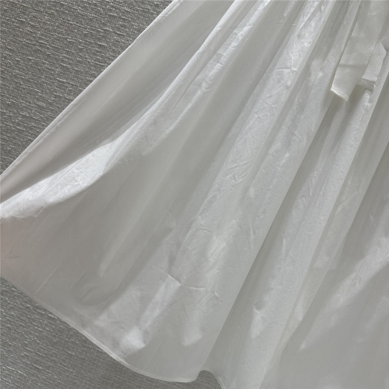 Moncler ruffled round neck sleeveless dress replica clothing