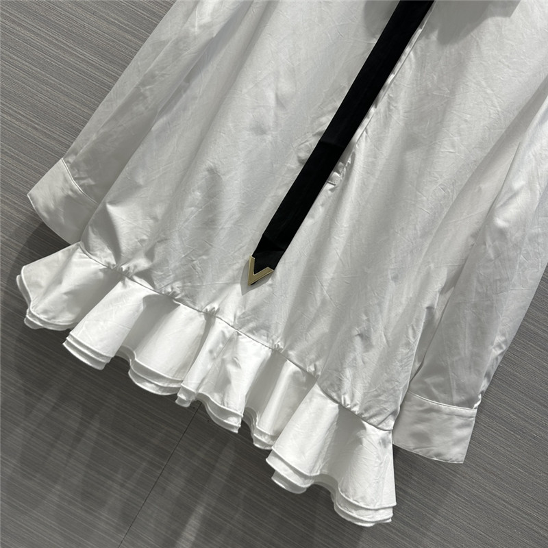 Va1e*ntin0 ruffle lace shirt dress replica clothes