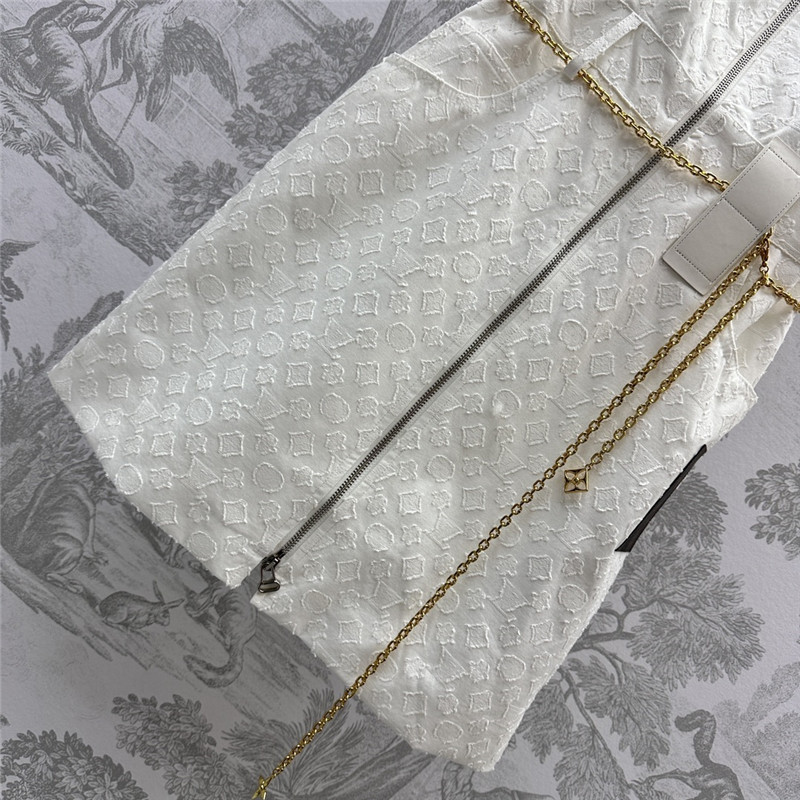 l0vis Vvtt0n lv jacquard waist chain vest dress replica clothing