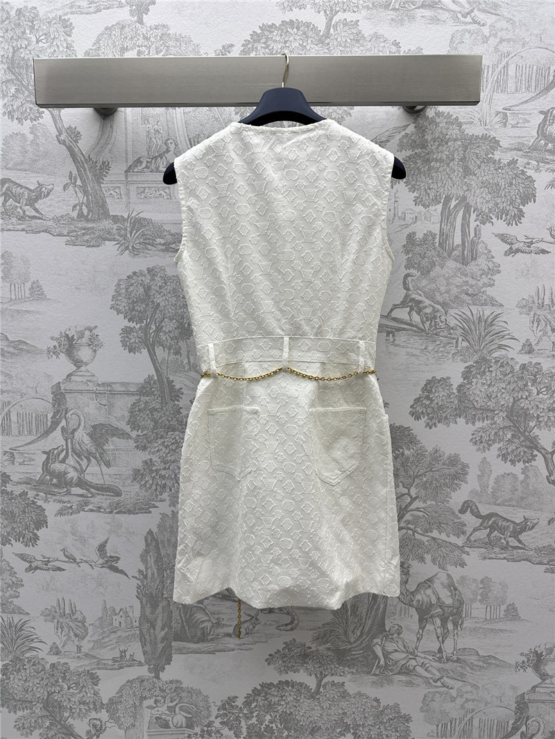 l0vis Vvtt0n lv jacquard waist chain vest dress replica clothing