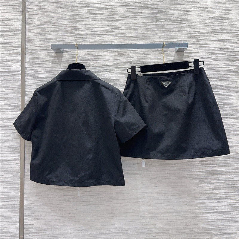 prada nylon casual sports technology suit replica clothes