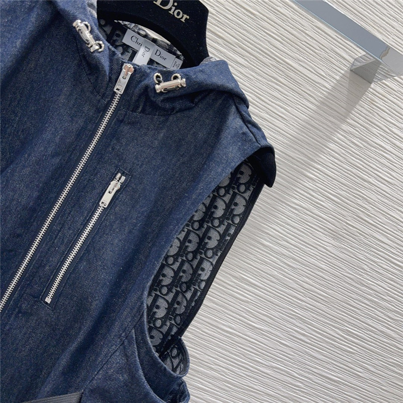 dior denim denim vest cheap replica designer clothes