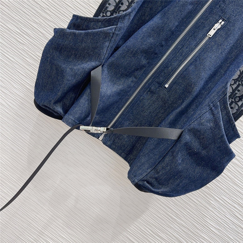 dior denim denim vest cheap replica designer clothes