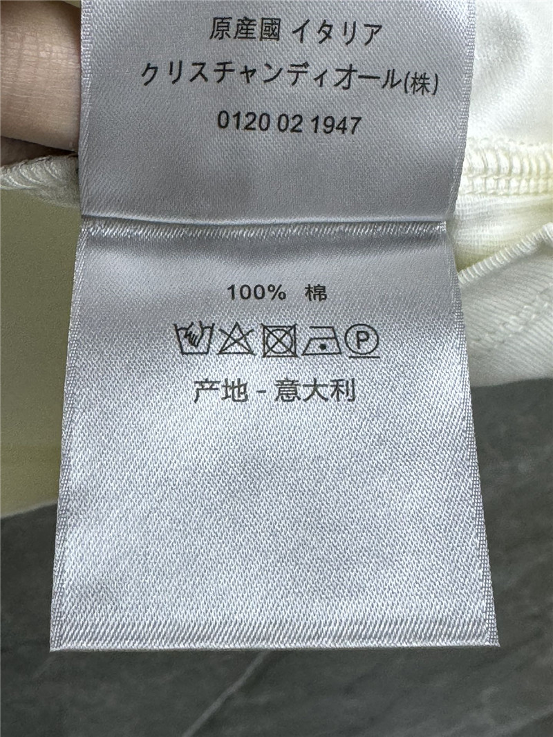 dior sequined dragonfly embroidered T-shirt replica clothes