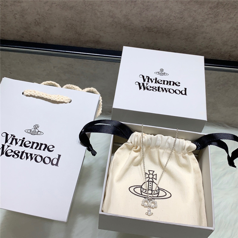 Vivienne Westwood Bow Saturn Necklace