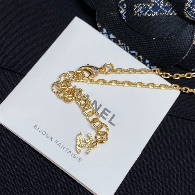 Ch**el rhinestone irregular necklace