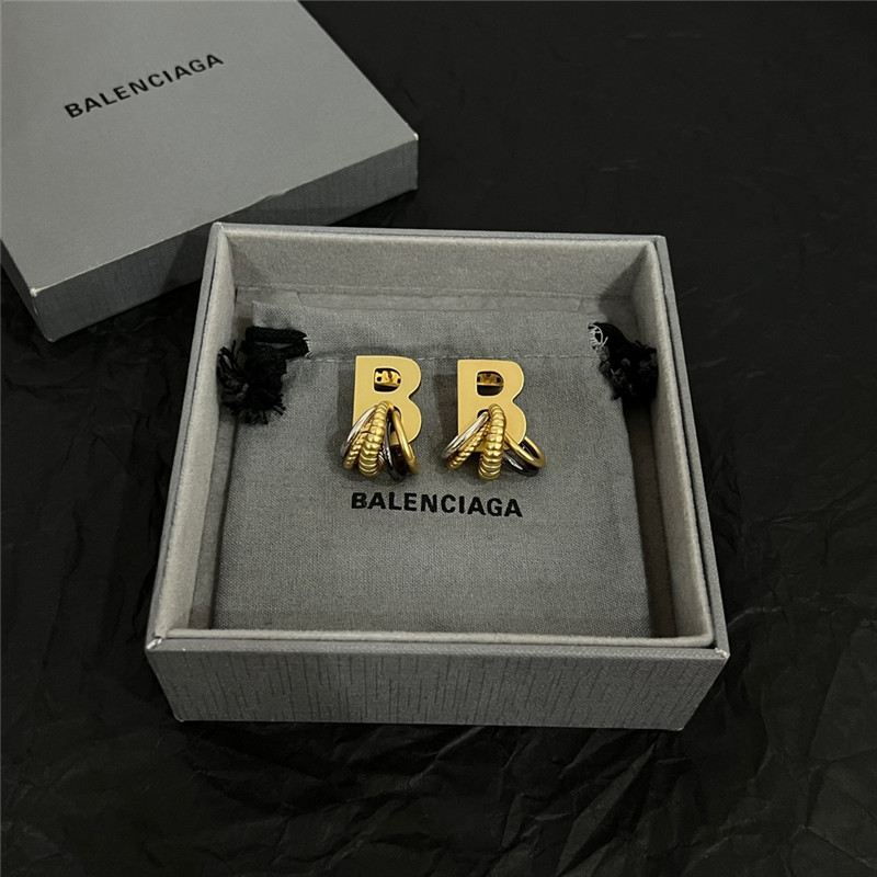 Balenciaga simple and elegant earrings