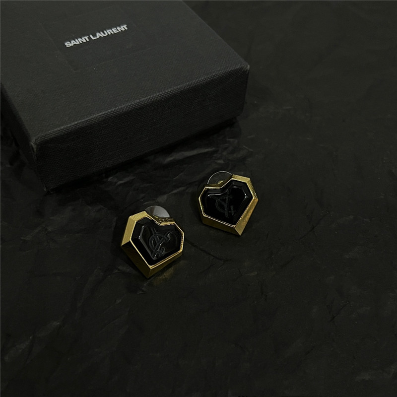 YSL letter earrings