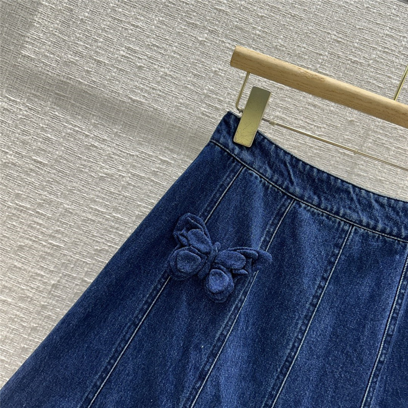 Va1e*ntin0 replica clothing sites denim skirt